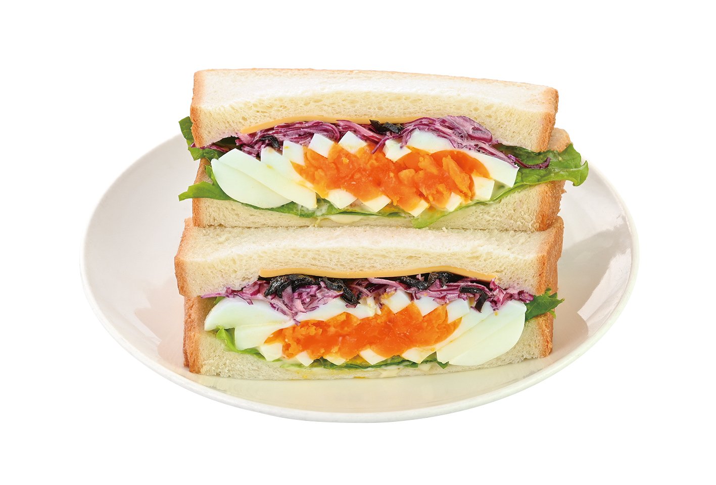 塩昆布とチェダーチーズの贅沢たまごサンド